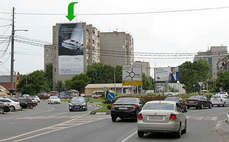 Брандмауэр на улице Красных Партизан, № 541 (сторона Б, подсветка)