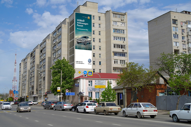 Брандмауэр на улице Суворова, № 74